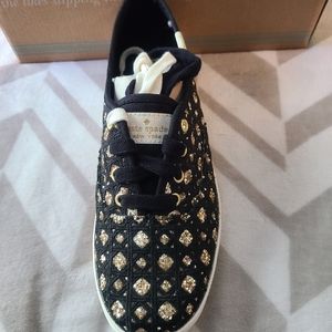 NIB Keds Kate Spade GOLD SPARKLES
